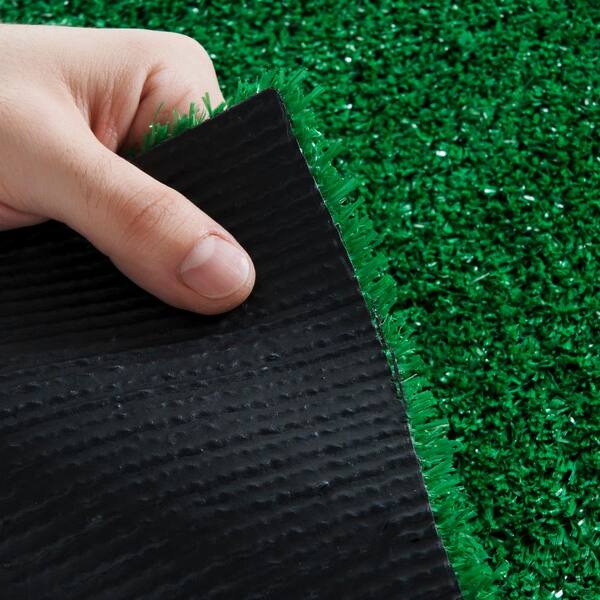 Garden Grass Collection 2 ft. x 5 ft. Green Artificial Grass Rug