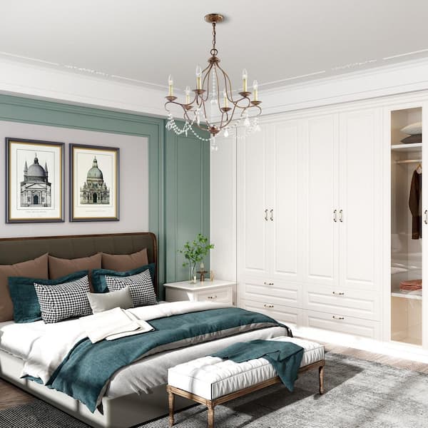 Providence 6-Light Venetian Golden Bronze Incandescent Ceiling Chandelier