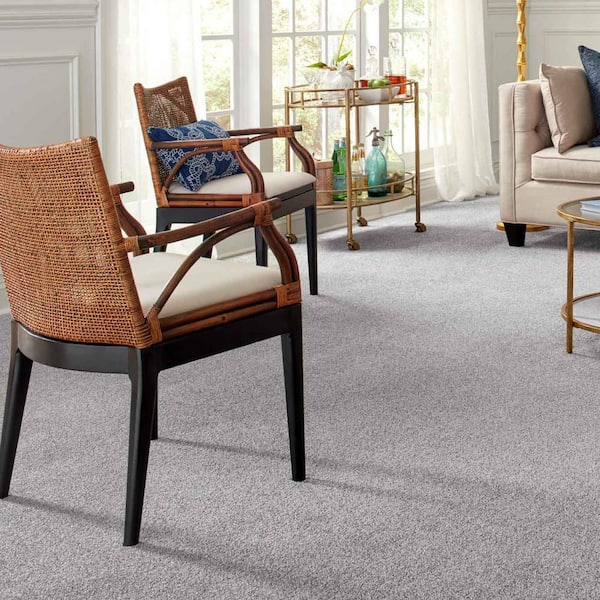 Tides Edge  - Sentinel - Gray 50 oz. Triexta Texture Installed Carpet