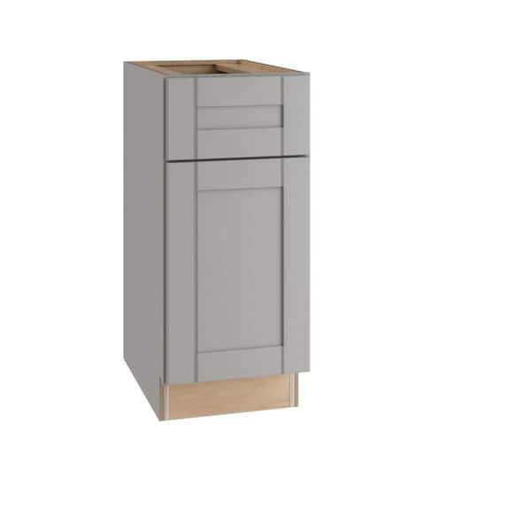 Richmond Vesuvius Gray Plywood Shaker Ready to Assemble Base Kitchen Cabinet Laundry Room 110.5 in W x 24 in D x 90 in H
