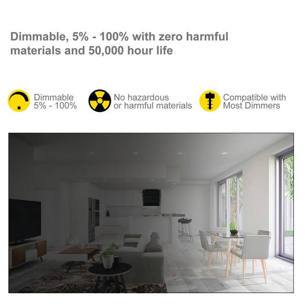 2 ft. x 4 ft. Integrated Backlit LED Panel Internal Driver Drop in Ceiling 5500 Lumen Dimmable 4000K 120-277V (4-Pack)