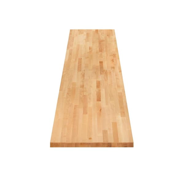 8 ft. L x 25 in. D Finished Engineered Birch Butcher Block Countertop
