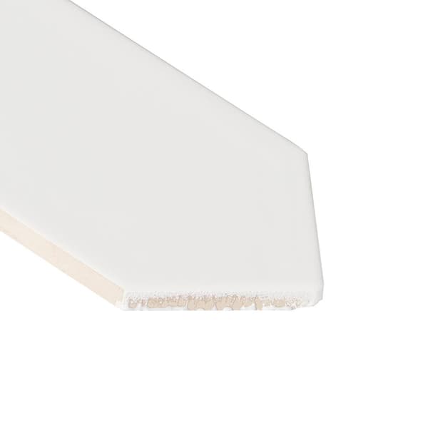 Axis 2.6 in. x 13 in. White Polished Picket Ceramic Wall Tile (12.26 sq. ft. / case)