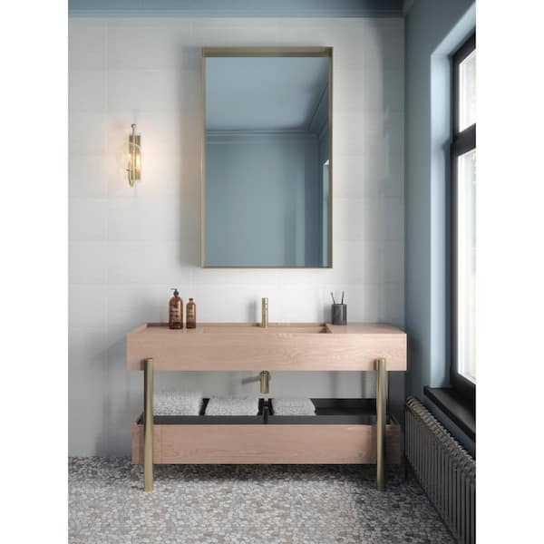 Dragonfly White 10 in. x 20 in. Glossy Ceramic Wall Tile (10.76 sq. ft./Case)