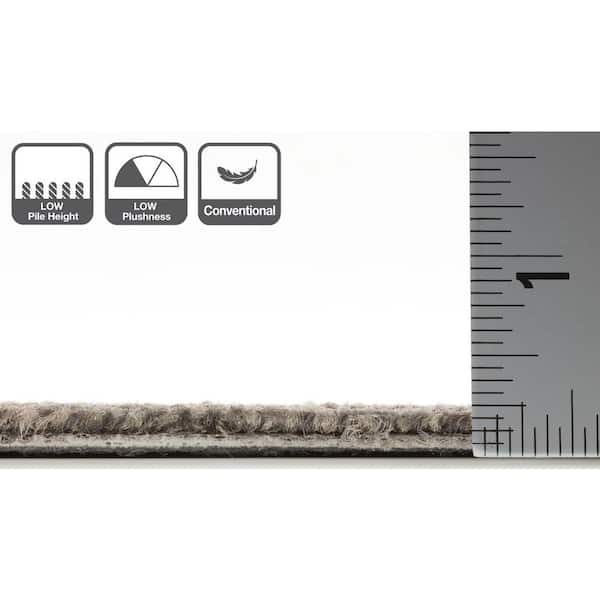 Castaway Gray Commercial 24 in. x 24 Glue-Down Carpet Tile (20 Tiles/Case) 80 sq. ft.