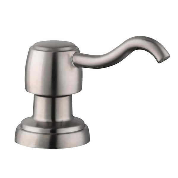 Pavilion Single-Handle Pull-Down Sprayer Kitchen Faucet with Soap Dispenser in Stainless Steel