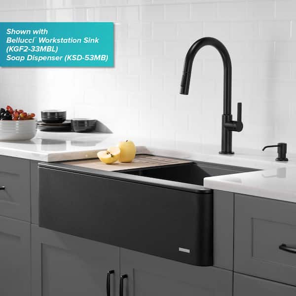 Oletto Single-Handle Pull-Down Sprayer Kitchen Faucet in Matte Black