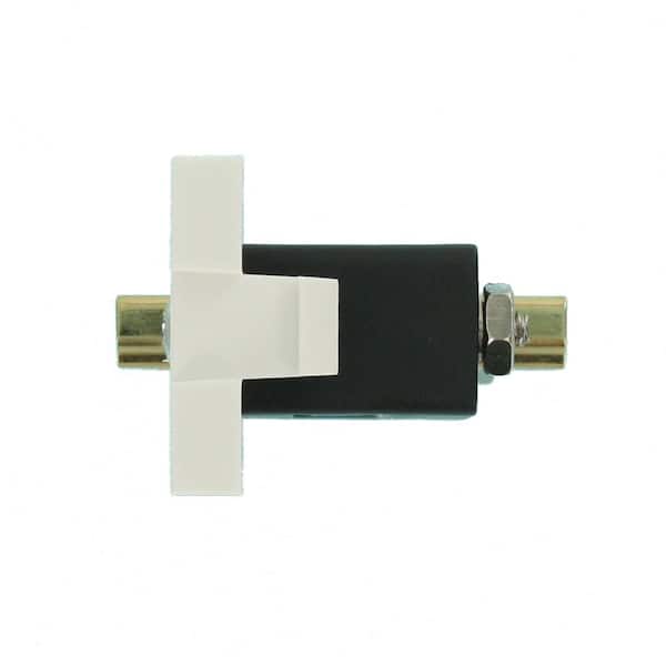HDMI Feedthrough Multimedia Outlet System (MOS) Module, White