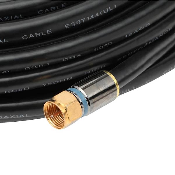 100 ft. RG-6 Quad Shielded Coaxial Cable