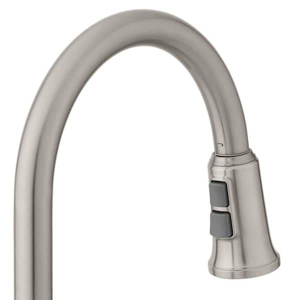 Sentio Single-Handle Pull-Down Sprayer Kitchen Faucet in Brushed Nickel