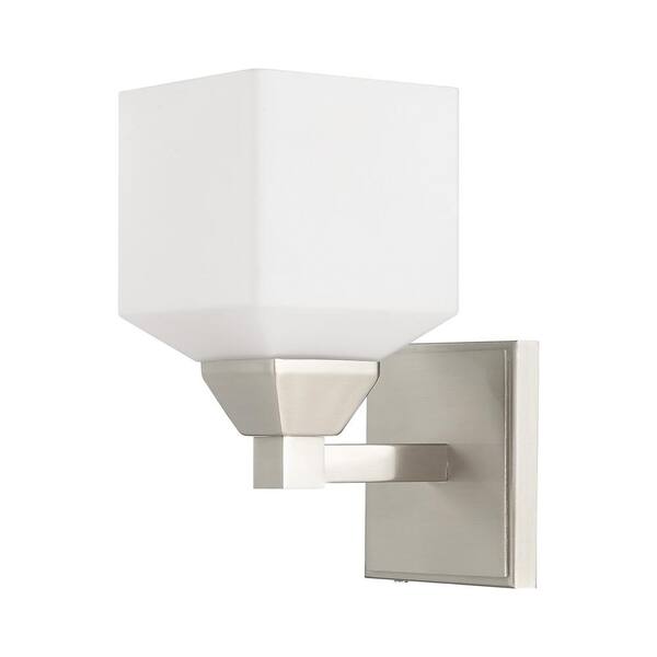 Aragon 1 Light Brushed Nickel Wall Sconce