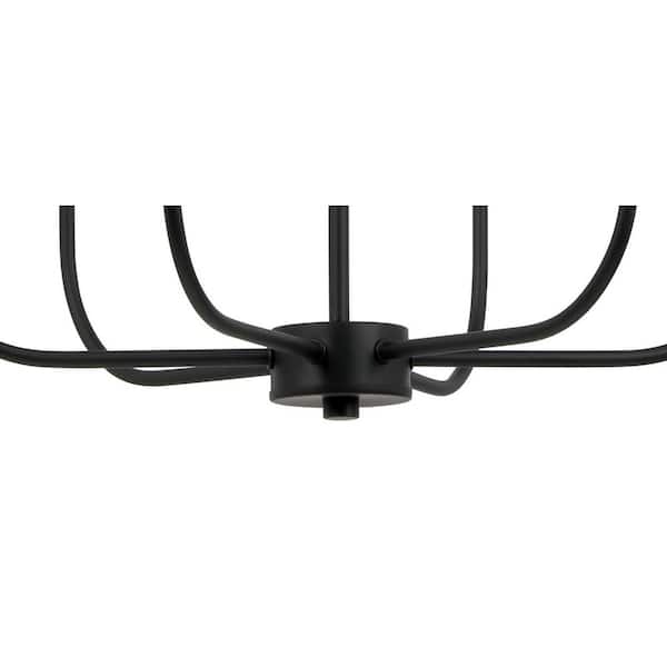 Tilden 6-Light Matte Black Chandelier