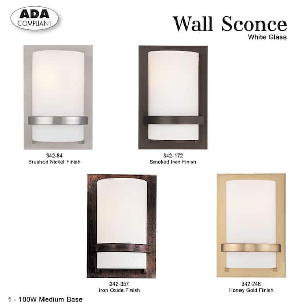 1-Light Iron Oxide Sconce