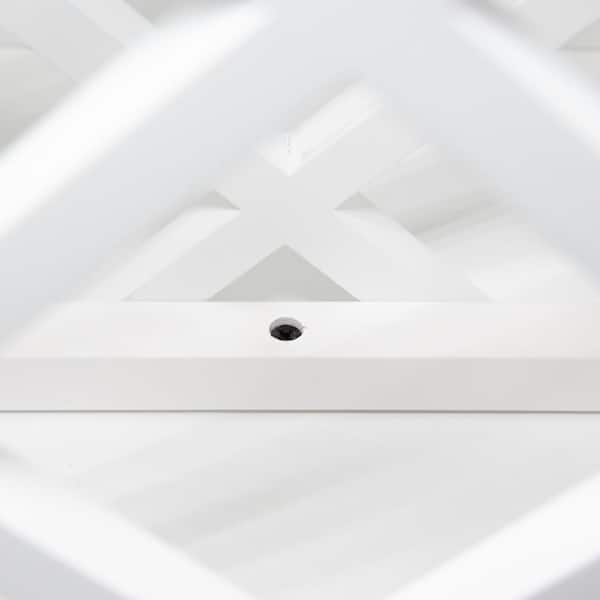 White Painted Shaker Style Ready to Assemble Wall Wine Rack Cabinet 24-in W x 30-in H x 12-in D