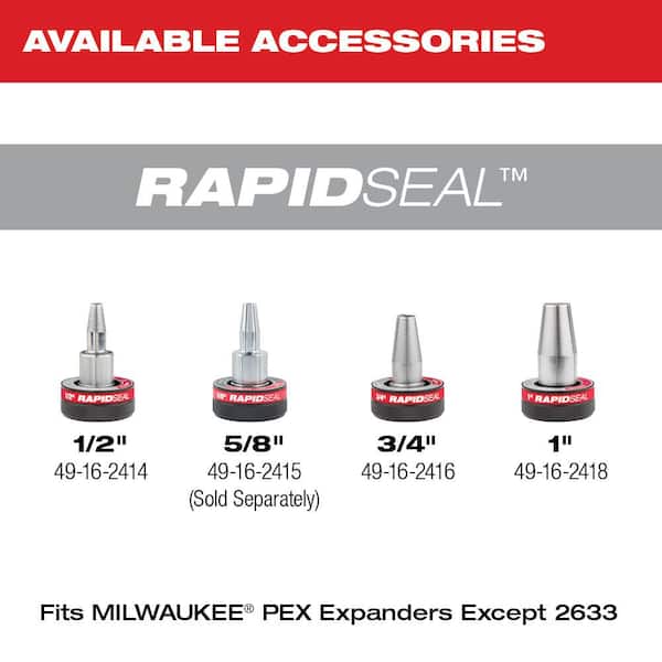 M12 FUEL RAPID SEAL ProPEX Expander Heads With 1/2 in. - 1 in. ProPEX Expansion Tool With M12 PVC Pipe Shear