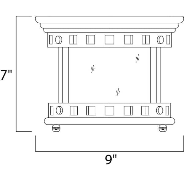 Santa Barbara VX 1-Light Sienna Outdoor Flushmount