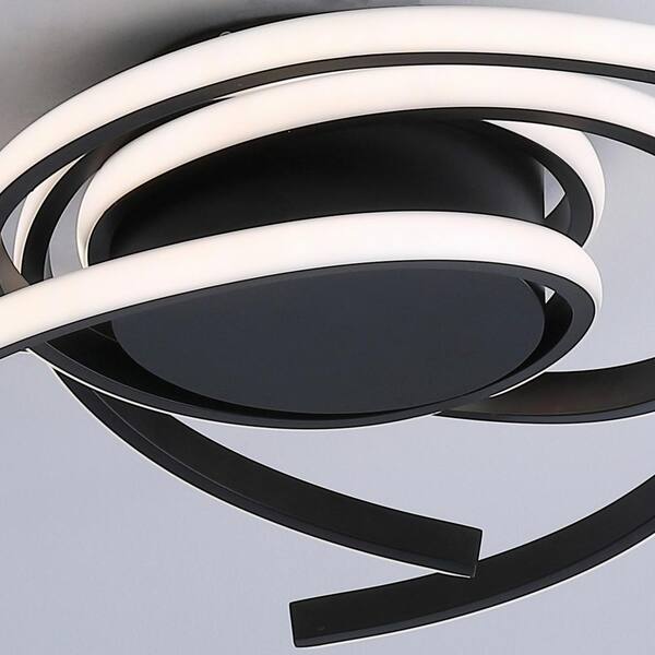 22 in. 1-Light Modern Linear LED Flush Mount Ceiling Lighting Fixtures