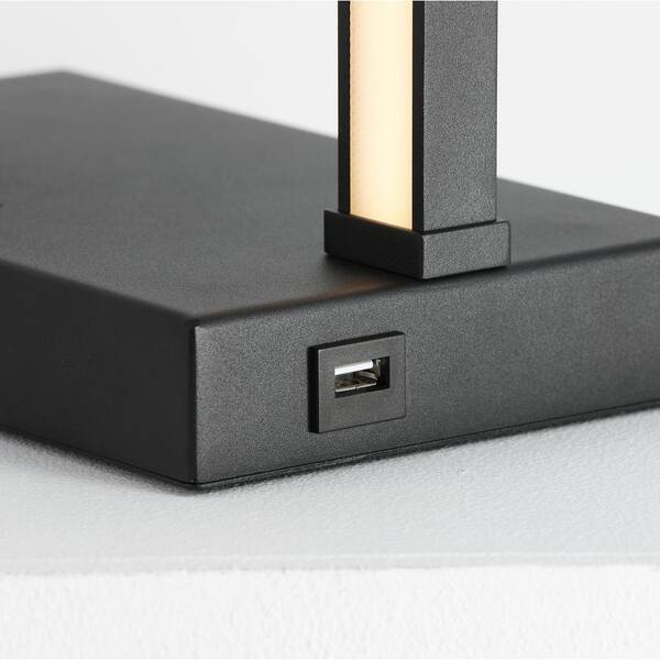 LUCĒ By Mercer Project - ARCO, 18 in. Modern LED Arched Table Lamp, 3000K, 834 Lumens, Matte Black