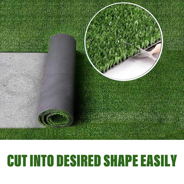 0.4in Pile Height 13 ft. x 105 ft. Green Artificial Grass Turf