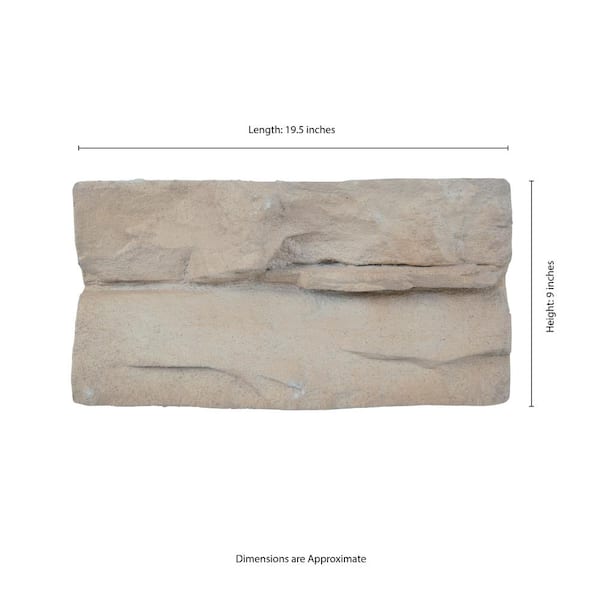 Terrado Sand 9 in. x 19.5 in. Textured Cement Concrete Look Wall Tile (6 sq. ft./Case)