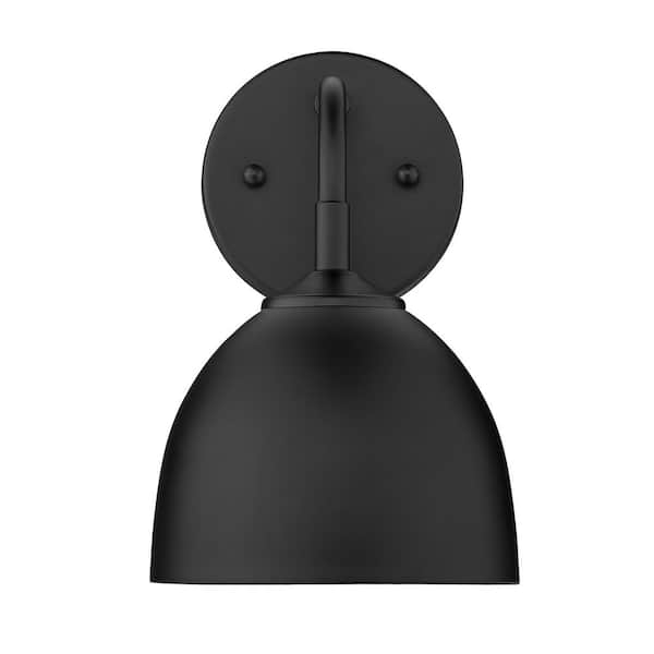 Zoey 4.75 in. Matte Black Sconce