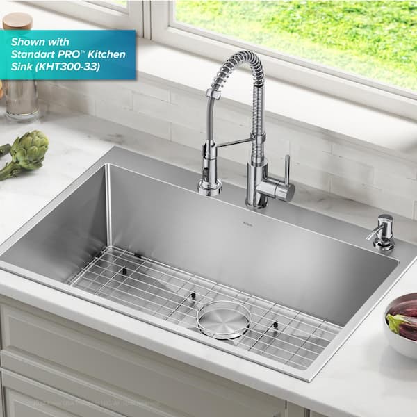 Kitchen Soap and Lotion Dispenser in Chrome