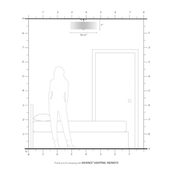 Mercury 5 Light Brushed Nickel Semi Flush Mount
