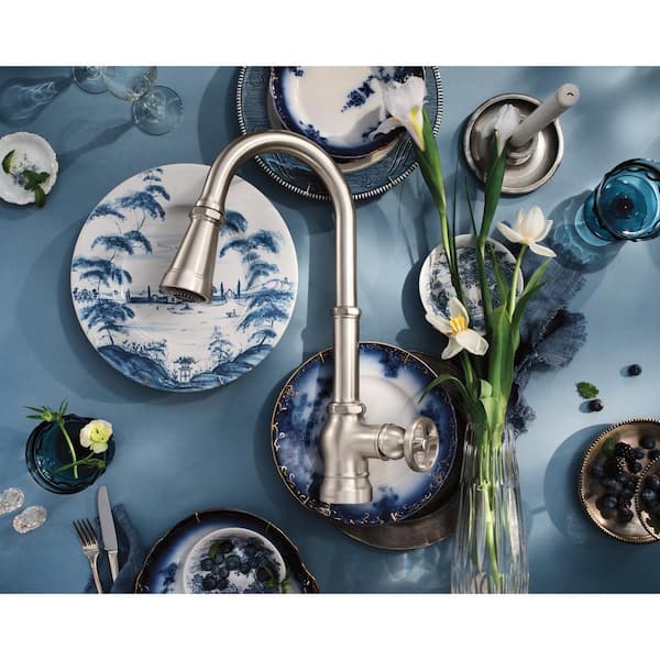 Paterson Single-Handle Pull-Down Sprayer Kitchen Faucet with Reflex and PowerBoost in Spot Resist Stainless