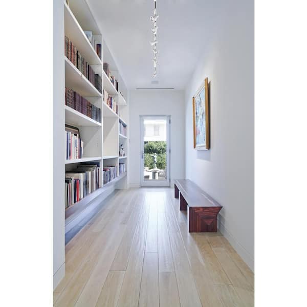 4 ft. 3-Lights Matte White Linear Track Lighting Kit