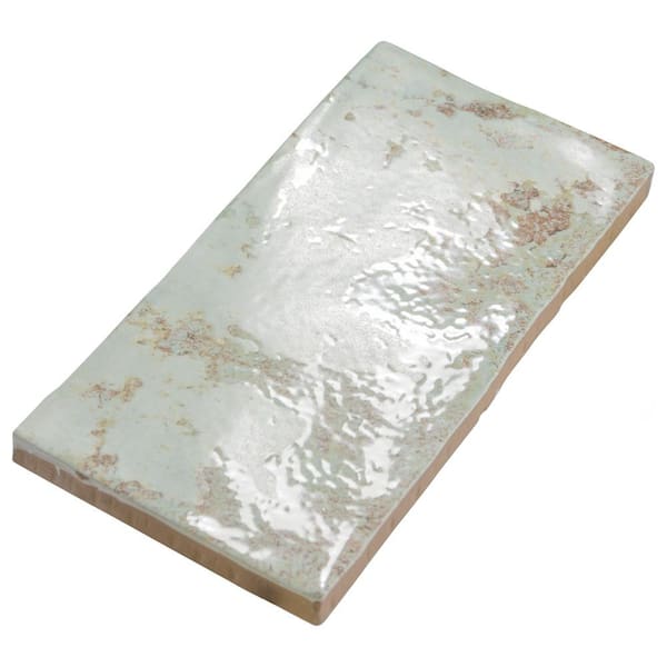 Biarritz Green 3 in. x 6 in. Ceramic Wall Tile (5.72 sq. ft./Case)