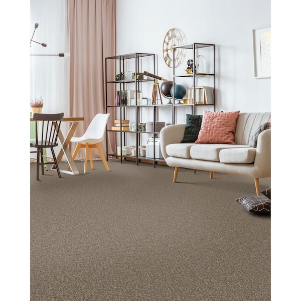 Soared - Sky High - Gray 12 ft. 30 oz. SD Polyester Texture Full Roll Carpet (1080 sq. ft./Roll)