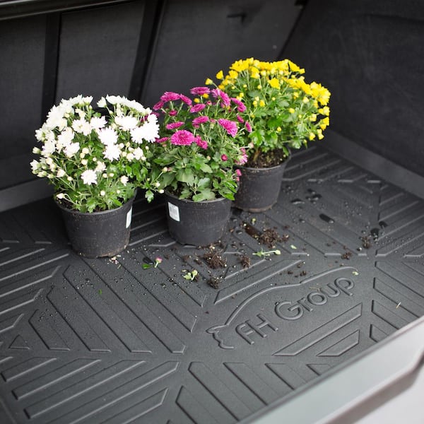 Climaproof Black Multi Purpose Non Slip 1 Piece 32 in. x 24 in. Rubber Car Cargo Tray