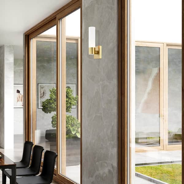 Aspen 1 Light Satin Brass ADA Wall Sconce