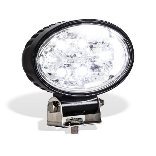 5.5 in. ide Oval Truck Car Utility Off Road Vehicle Mounted LED Flood Work Light, Clear