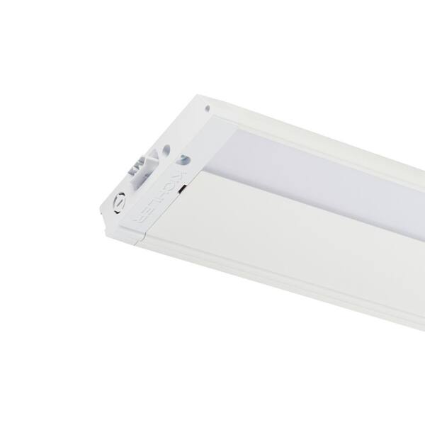 4U Series 30 in. 2700K LED Textured White Under Cabinet Light with Frosted Diffuser