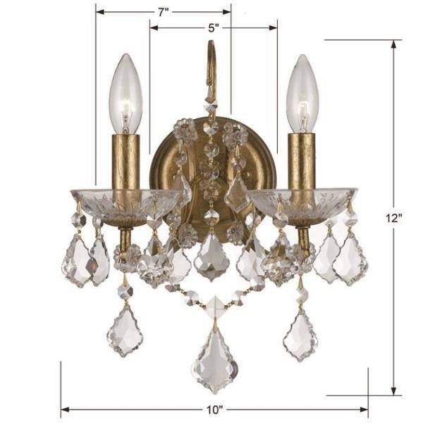 Filmore 2-Light Gold Sconce