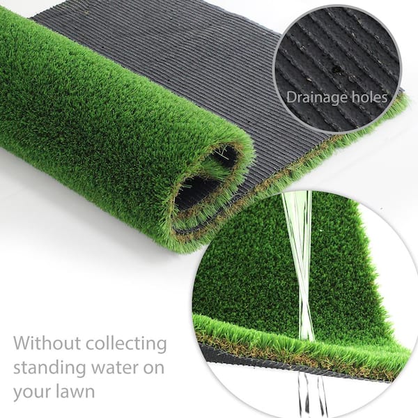 Premium Landscape 13 ft. W x Cut to Length 4 Tone Green Artificial Grass Turf