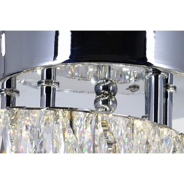 Vienna LED Flush Mount With Chrome Finish
