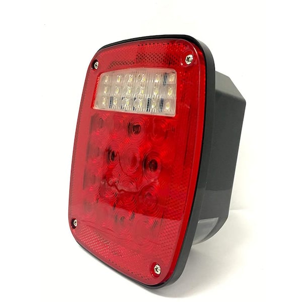 12-Volt 38 LED Universal Square Combination Signal Tail Light (2-Pack)
