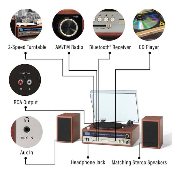 1975T Shelf System in Walnut