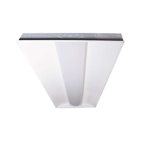 2 ft. x 4 ft. 64-Watt Equivalent Integrated LED White Center Lens Troffer, 4000K Bright White