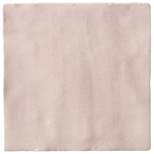 Kingston Pink 4 in. x 4 in. Glazed Ceramic Wall Tile (5.38 sq. ft./case)
