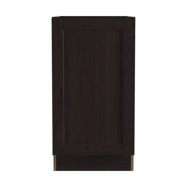 Edson Shaker Assembled 18x34.5x24.5 in. Base Cabinet with Pull Out Trash Can in Dusk
