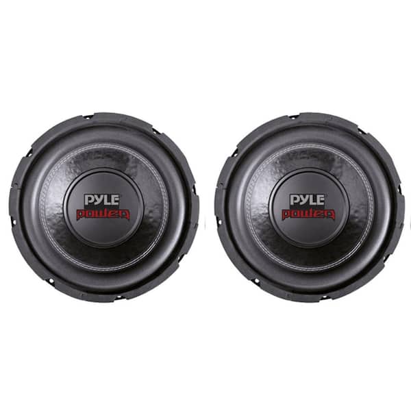 2 PYLE PLPW6D 6 in. 1200-Watt Dual Voice Coil 4-Ohm Black Car Stereo Audio Subwoofers