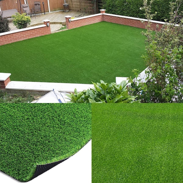 Greenfield 8 ft. x 10 ft. Green Artificial Grass Turf