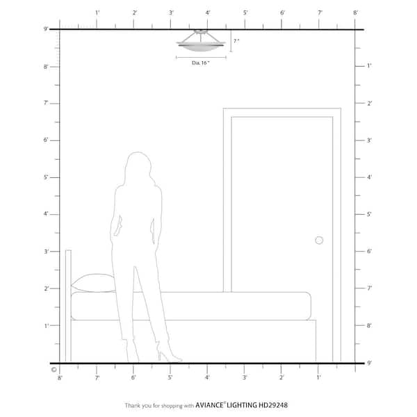 Walcott 3-Light Ceiling Brushed Nickel Incandescent Semi-Flush Mount