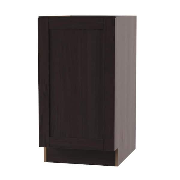 Edson Shaker Assembled 18x34.5x24.5 in. Base Cabinet with Pull Out Trash Can in Dusk