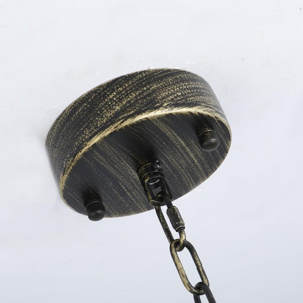 Cheyenne 5-Light Untique Bronze Unique/Statement Empire Chandelier with Crystal Accents