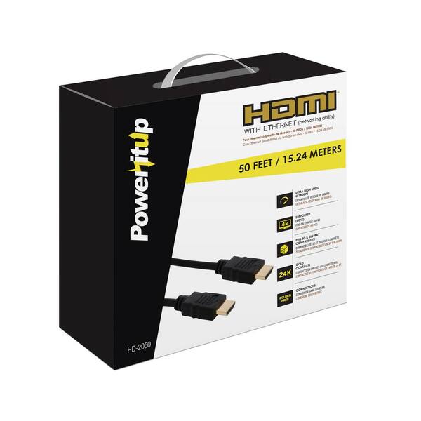 50 ft. HDMI Cable with Ethernet in Black