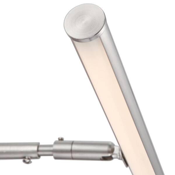 7 in. 2-Watt Brushed Nickel Adjustable Integrated LED Picture Light, 3000K